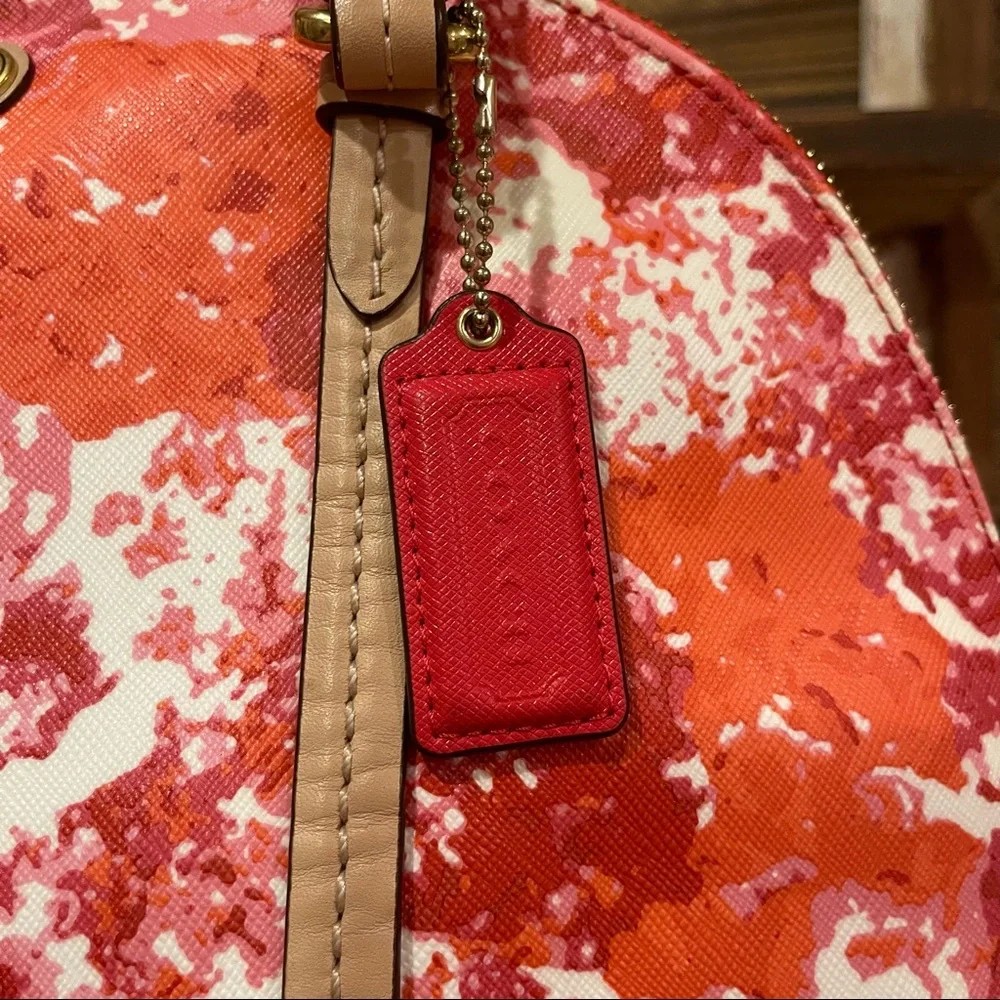 SALE! Coach Peyton Floral Cora Domed Shoulder Bag Satchel NWOT - Picture 3 of 13